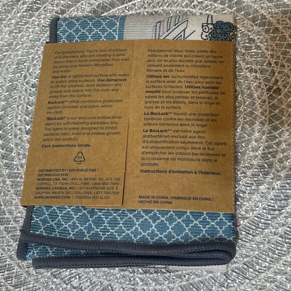 Norwex Windows Window Cloth NWT - Picture 5 of 11